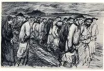 Steinlen, Theophile-Alexandre , Heimkehr von der Grube
