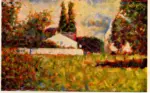 Seurat, Georges , House among the trees