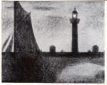 Anonimo , Seurat, Georges - sec. XIX - Le phare de Honfleur