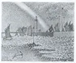 Signac, Paul , L'Entr&egrave;&egrave; du port de honfleur
