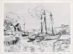 Signac, Paul , Voiliers au port