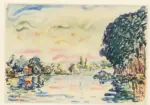 Signac, Paul , La Seine à Samois