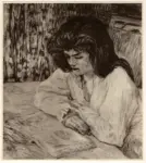 Toulouse-Lautrec, Henri de , Donna che legge