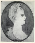 Toulouse-Lautrec, Henri de , Ritratto a medaglione di giovane donna