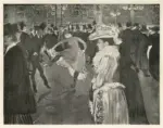 Toulouse-Lautrec, Henri de , Le bal de Moulin Rouge: La Goulue and Valentin-le-Desoss&eacute;