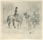 Toulouse-Lautrec, Henri de , - Donna a cavallo