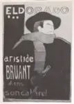 Toulouse-Lautrec, Henri de , Eldorado. Aristide Bruant dans soncabaret