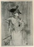 Toulouse-Lautrec, Henri de , Mademoiselle Marcelle Lender debout