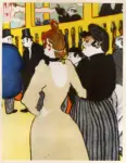 Toulouse-Lautrec, Henri de , La Goule e sua sorella al Moulin Rouge