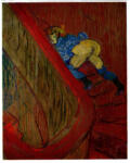 Anonimo , Toulouse-Lautrec, Henri de - sec. XIX - Sulle scale della Rue des Moulins