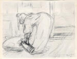Anonimo , Toulouse-Lautrec, Henri de - sec. XIX - Donna che prepara un bagno