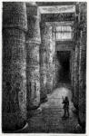 , , - veduta della sala ipostila di Karnak (Tebe)