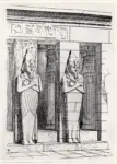 Anonimo , Viollet Le Duc, Victor - sec. XIX - Veduta del Memnonium a Tebe