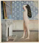 Klossowski de la Rola, Balthasar , Figure in front of a Mantel