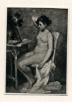 Bergès, M. , - giovane donna alla toilette