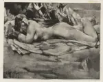 Bosshard, Rodolphe Th&eacute;ophile , Nudo con alberi