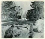 Bonnard, Pierre , Scena di un giardino