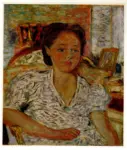 Bonnard, Pierre , Jeune femme &agrave; la robe blanche