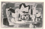 Anonimo , Braque, George - sec. XX - Natura morta su un tavolo