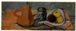 Anonimo , Braque, George - sec. XX - Pichet, Verre et Pommes
