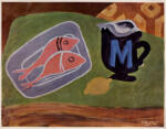 Braque, Georges , Natura morta con pesci