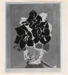 Braque, Georges , Fleurs noires: Amaryllis
