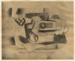 Braque, Georges , Gitarre und früchte