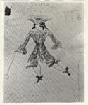 Braque, Georges , Costume disegnato per "Les Facheuses" di Molière