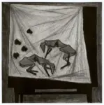 Buffet, Bernard , Natura morta con i conigli