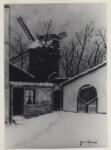 Cyrano, Jean , Le moulin de la Galette sous la neige -