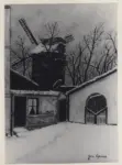 Cyrano, Jean , Le moulin de la Galette sous la neige