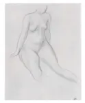 Derain, André , - nudo di donna seduta, - nudo di donna seduta