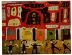 Dubuffet, Jean , Vista di Parigi - La vita di piacere