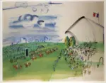 Dufy, Raoul , Hippodrome del la Touque, Deauville