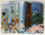 Dufy, Raoul , Autoritratto dell'artista con il suo modello