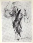 Dufy, Raoul , Arlequin au violon, saluant