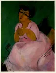 Dufy, Raoul , Dame en Rose. Portrait de Madame Dufy