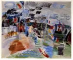 Dufy, Raoul , Il porto di Caudepec