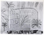 Dufy, Raoul , Carrozze davanti a un Hotel a Cannes
