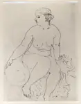 Dufy, Raoul , Nudo seduto