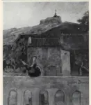 Dumas, Gaetan , Paesaggio Catalano: un Croce in cima ad una montagna