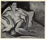 Friez, Emile - Othon , Nu accoudé sur l'oreiller -