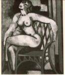 Gromaire, Marcel , Nu au fauteuil de jardin"" -