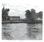 Herbin, Auguste , Casa in riva al fiume - in primavera - , Casa in riva al fiume - in primavera -