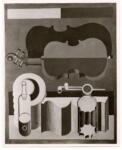 Janneret, Charles-Edouard , Nature morte rouge au violon