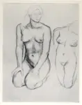 Maillol, Aristide , Due nudi in ginocchio