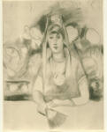 Matisse, Henri , - Donna con ventaglio