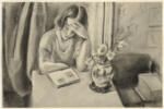 Matisse, Henri , - Donna seduta ad un tavola che legge