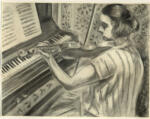 Matisse, Henri , - Donna che suona il violino
