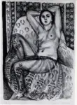 Matisse, Henri , Odalisque assise &agrave; la jupe de dentelle